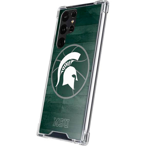 Michigan State University Basketball Courtside Galaxy S24 Ultra Clear Case