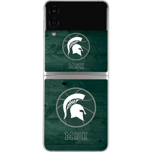 Michigan State University Basketball Courtside Galaxy Z Flip4 5G Skin