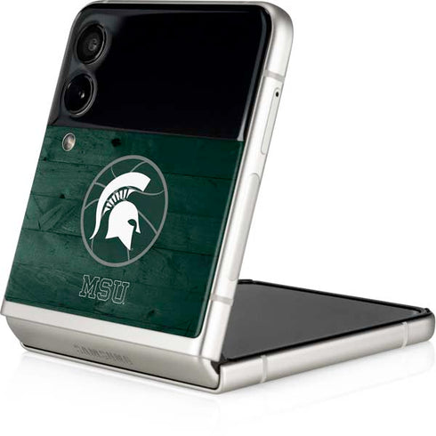Michigan State University Basketball Courtside Galaxy Z Flip4 5G Skin