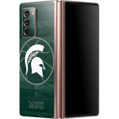 Michigan State University Basketball Courtside Galaxy Z Fold2 5G Skin