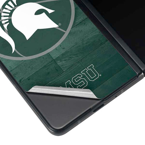 Michigan State University Basketball Courtside Galaxy Z Fold4 5G Skin