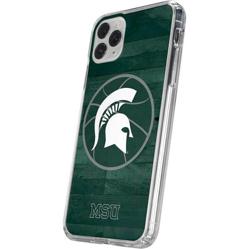 Michigan State University Basketball Courtside iPhone 11 Pro Clear Case
