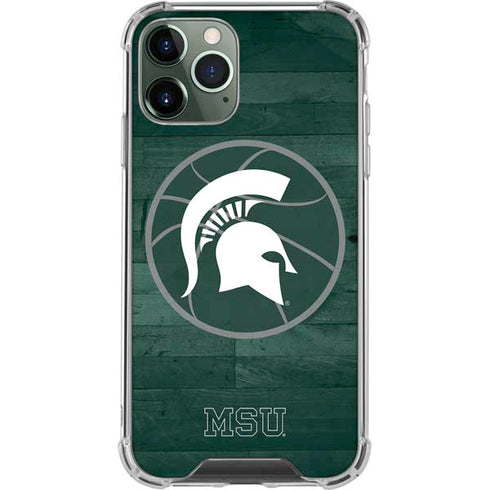 Michigan State University Basketball Courtside iPhone 11 Pro Max Clear Case