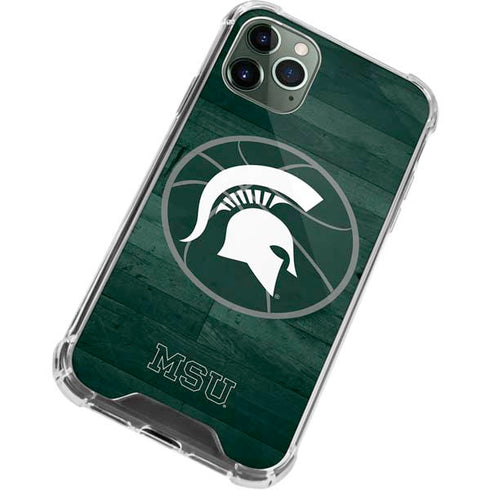 Michigan State University Basketball Courtside iPhone 11 Pro Max Clear Case