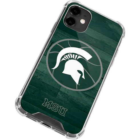 Michigan State University Basketball Courtside iPhone 12 Mini Clear Case