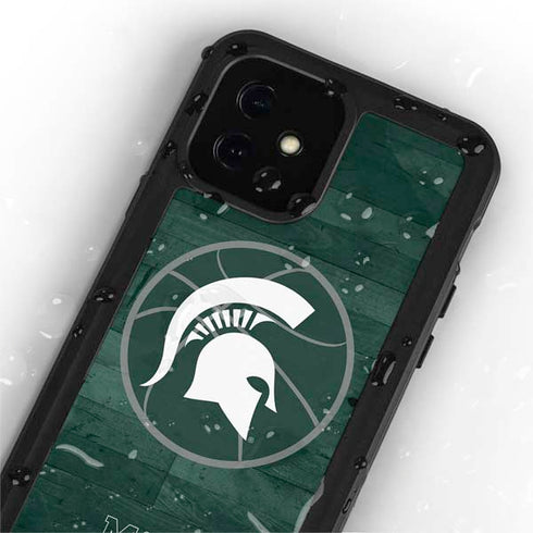 Michigan State University Basketball Courtside iPhone 12 Mini Waterproof Case