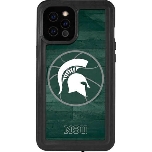 Michigan State University Basketball Courtside iPhone 12 Pro Max Waterproof Case