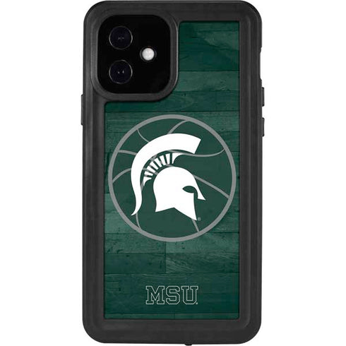 Michigan State University Basketball Courtside iPhone 12 Waterproof Case