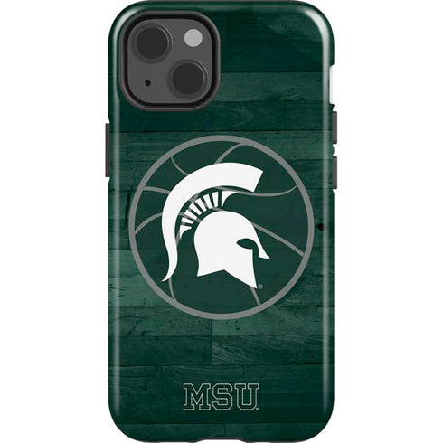 Michigan State University Basketball Courtside iPhone 13 Impact Case