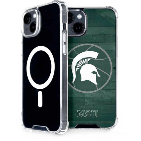 Michigan State University Basketball Courtside iPhone 13 MagSafe Case
