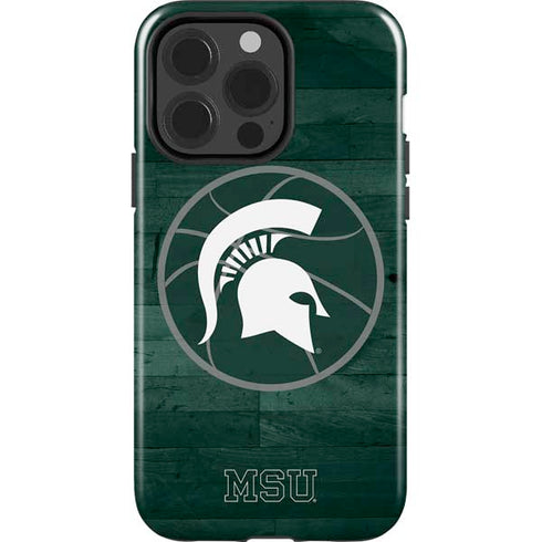 Michigan State University Basketball Courtside iPhone 13 Pro Impact Case