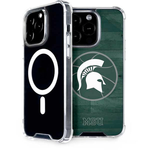 Michigan State University Basketball Courtside iPhone 13 Pro MagSafe Case