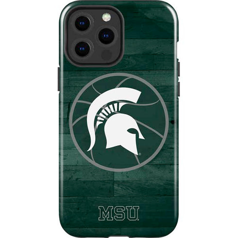 Michigan State University Basketball Courtside iPhone 13 Pro Max Impact Case