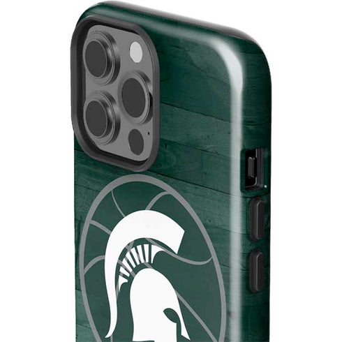 Michigan State University Basketball Courtside iPhone 13 Pro Max Impact Case