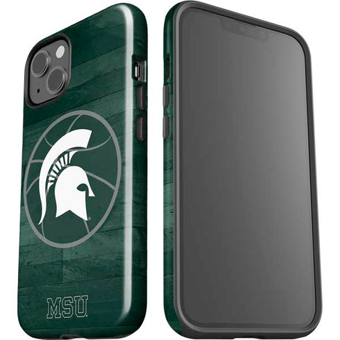 Michigan State University Basketball Courtside iPhone 14 Plus Impact Case