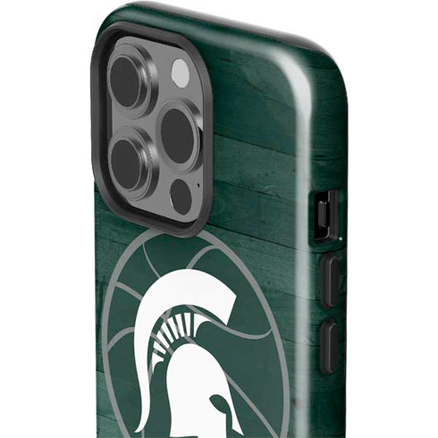 Michigan State University Basketball Courtside iPhone 14 Pro Impact Case