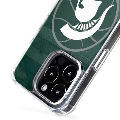 Michigan State University Basketball Courtside iPhone 15 Pro Max MagSafe Case