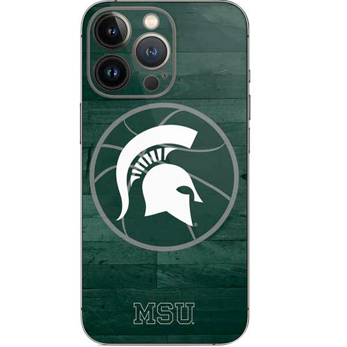 Michigan State University Basketball Courtside iPhone 15 Pro Skin