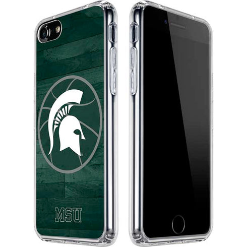 Michigan State University Basketball Courtside iPhone SE (2nd & 3rd Gen) Clear Case