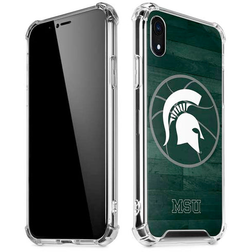 Michigan State University Basketball Courtside iPhone XR Clear Case