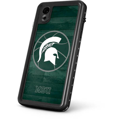 Michigan State University Basketball Courtside iPhone XR Waterproof Case