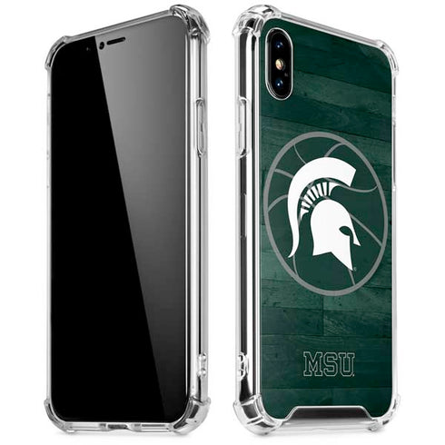 Michigan State University Basketball Courtside iPhone XS Max Clear Case