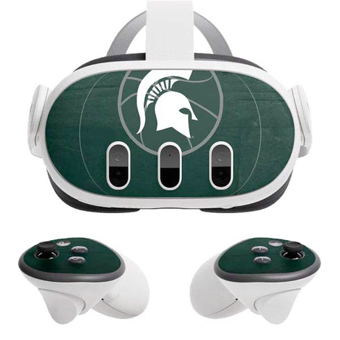 Michigan State University Basketball Courtside Meta Quest 3 Skin