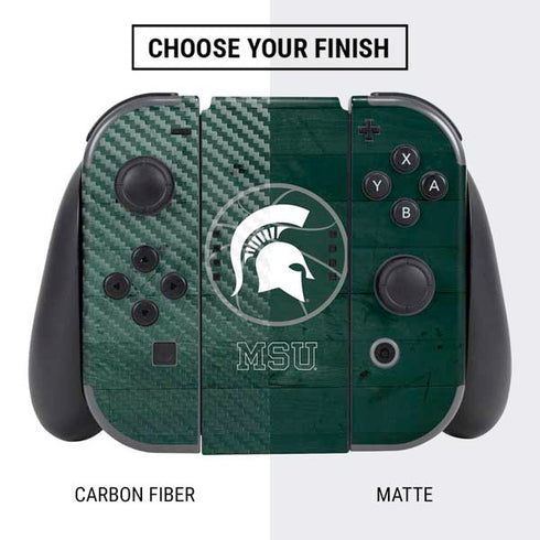 Michigan State University Basketball Courtside Nintendo Switch Bundle Skin