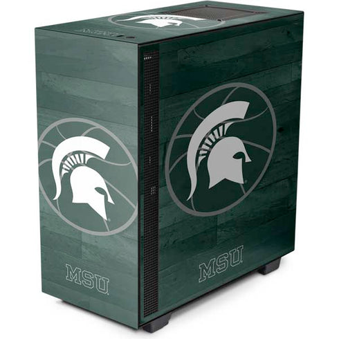 Michigan State University Basketball Courtside NZXT H510 Compact ATX Mid-Tower Case Skin
