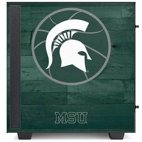 Michigan State University Basketball Courtside NZXT H510 Compact ATX Mid-Tower Case Skin