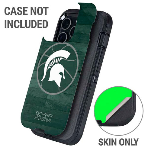 Michigan State University Basketball Courtside Otterbox Defender iPhone Skin