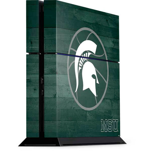 Michigan State University Basketball Courtside PS4 Console Skin