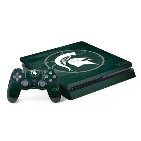 Michigan State University Basketball Courtside PS4 Slim Bundle Skin