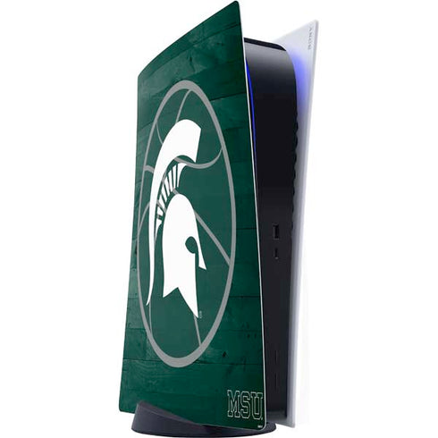 Michigan State University Basketball Courtside PS5 Digital Edition Console Skin