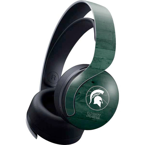 Michigan State University Basketball Courtside PULSE 3D Wireless Headset for PS5 Skin