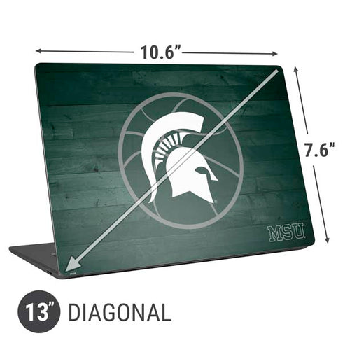 Michigan State University Basketball Courtside Universal Laptop 13in (10.6 x 7.6in) Skin