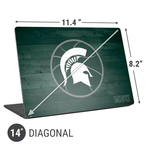 Michigan State University Basketball Courtside Universal Laptop 14in (11.4 x 8.2in) Skin