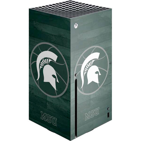 Michigan State University Basketball Courtside Xbox Series X Console Skin