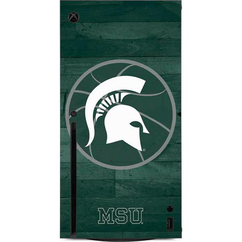 Michigan State University Basketball Courtside Xbox Series X Console Skin