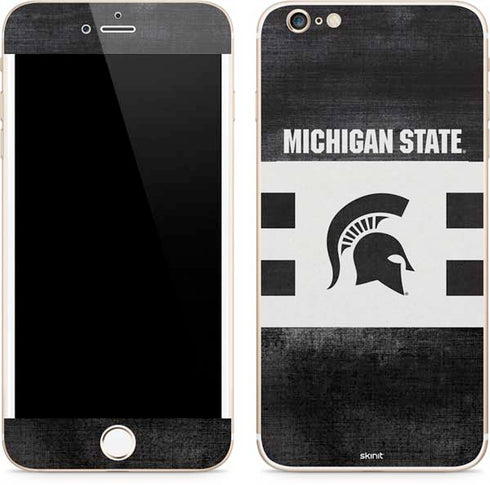 Michigan State University Black and White Stripes iPhone 6/6s Plus Skin