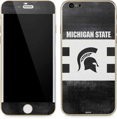 Michigan State University Black and White Stripes iPhone 6/6s Skin