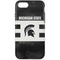Michigan State University Black and White Stripes iPhone 7 Pro Case