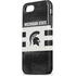 Michigan State University Black and White Stripes iPhone 7 Pro Case