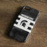 Michigan State University Black and White Stripes iPhone 7 Pro Case