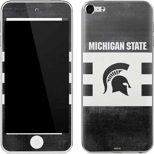Michigan State University Black and White Stripes Apple iPod Skin