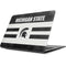 Michigan State University Black and White Stripes Apple MacBook Skin