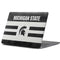 Michigan State University Black and White Stripes Apple MacBook Pro 13-inch Skin