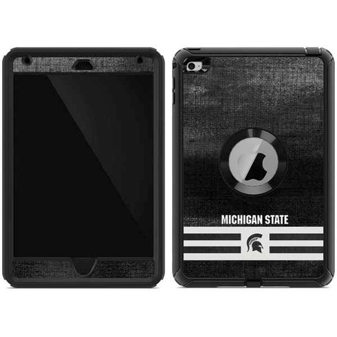Michigan State University Black and White Stripes Otterbox Defender iPad Skin