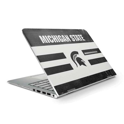 Michigan State University Black and White Stripes HP Spectre Skin