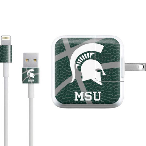 Michigan State University Green Basketball iPad Charger (10W USB) Skin